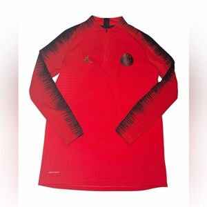 PSG air Jordan mens M red track long sleeve
